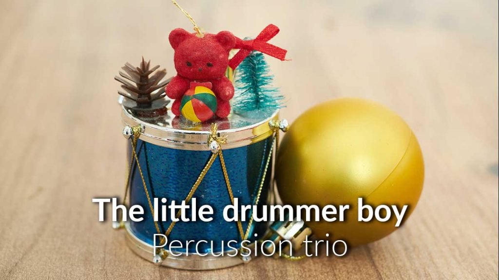 Partitura para percusión the little drummer boy