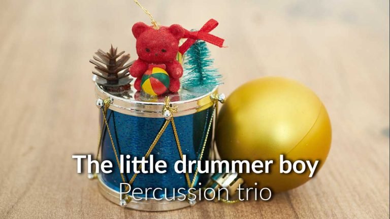 Partitura para percusión the little drummer boy