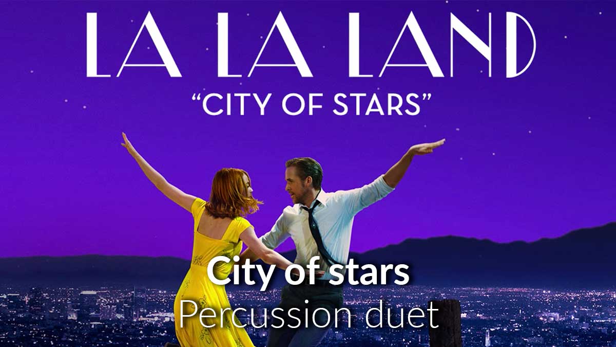 City of stars para marimba y vibr谩fono