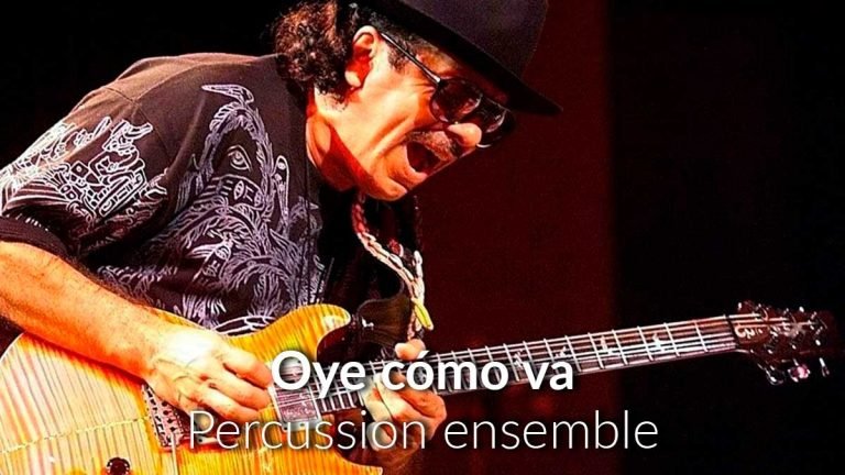 partitura oye como va para batería
