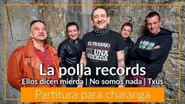 Partituras gratis para charanga en PDF arreglos gratis para charanga la polla records no somos nada ellos dicen mierda txus