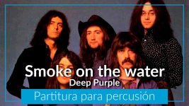 Partituras gratis para percusión Smoke on the water PDF
