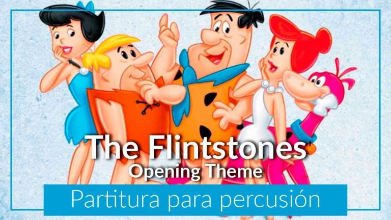 partituras para percusión arreglos gratis en PDF partituras gratis Los picapiedra The Flintstones
