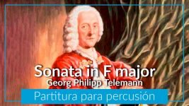 Arreglos gratis partituras para percusiÃ³n Telemann Sonata no 1 in F major