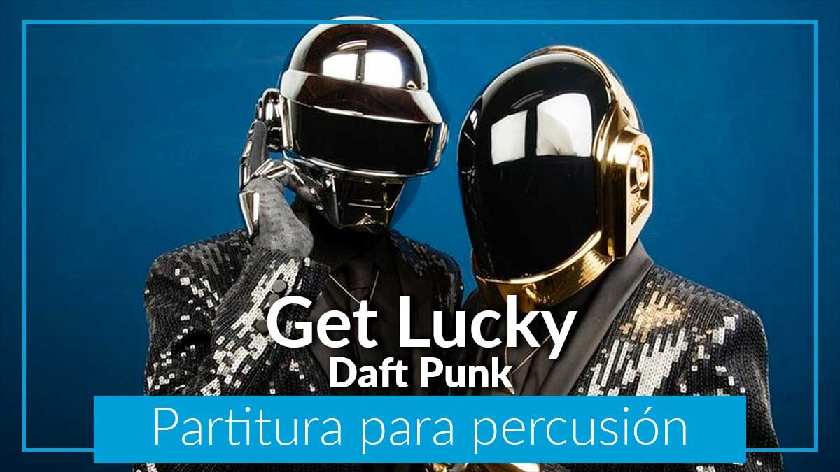 Get Lucky de Daft Punk partituras para percusión gratis partituras de percusión pdf marimba partituras de xilófono