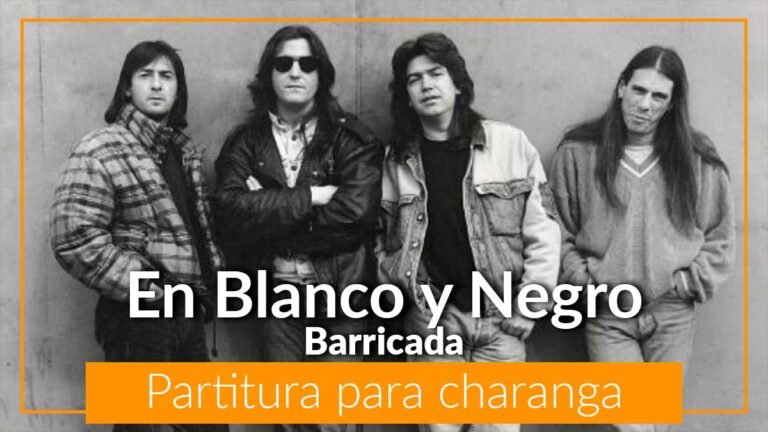 Barricada En Blanco y Negro partitura gratis en pdf partitura de charanga
