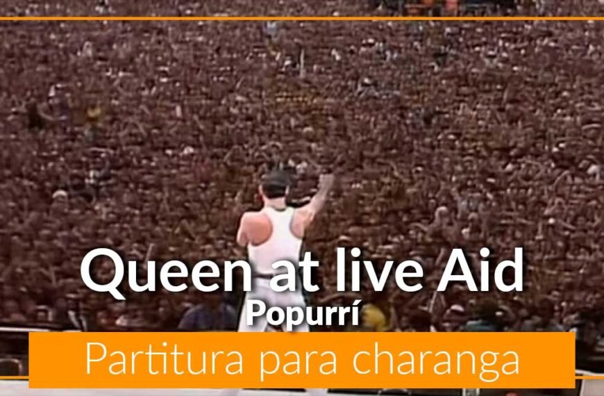 Queen Bohemian Rhapsody Radio GaGa We will rock you We are the champions partitura gratis en pdf partitura de charanga