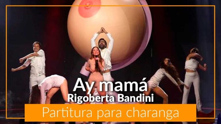 Ay mama Rigoberta Bandini Benidormfest partitura gratis en pdf partitura de charanga