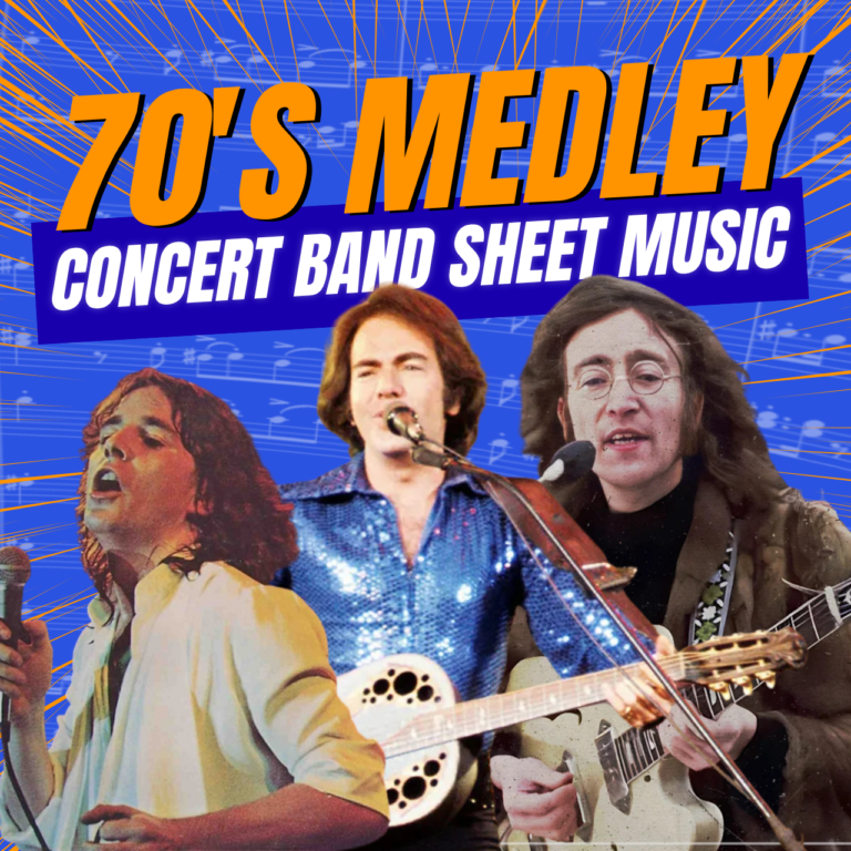 70's Medley Sweet Caroline Partitura para Banda
